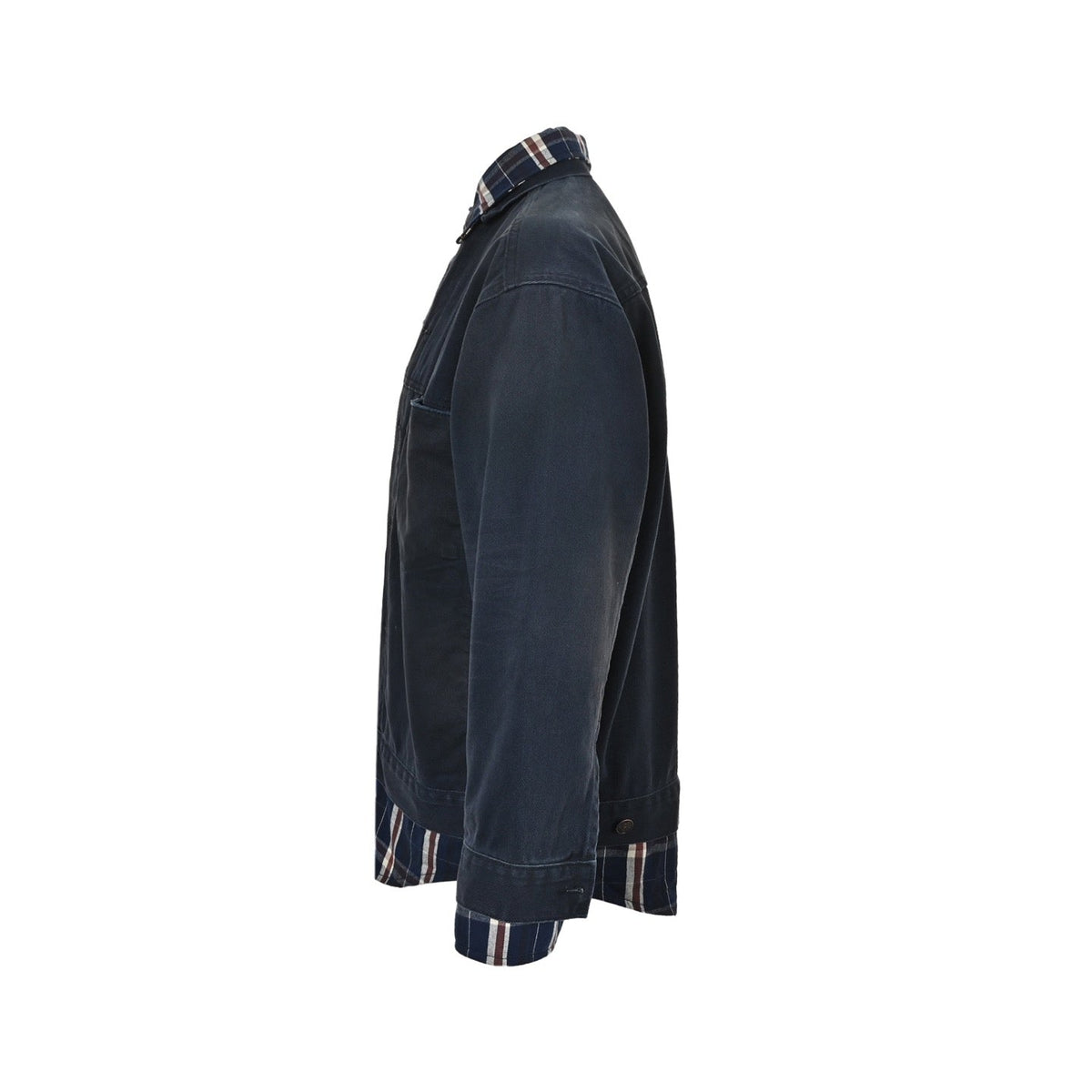 Navy Cotton Panelled Blouson - Men's