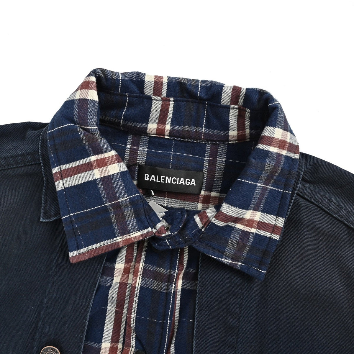 Navy Cotton Panelled Blouson - Men's
