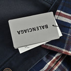 Navy Cotton Panelled Blouson - Men's