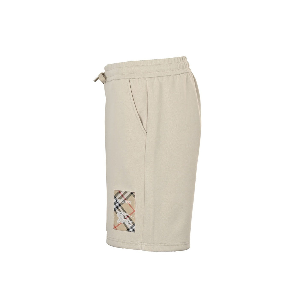 Black Cotton Side Patch Drawstring - Men's