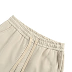 Black Cotton Side Patch Drawstring - Men's