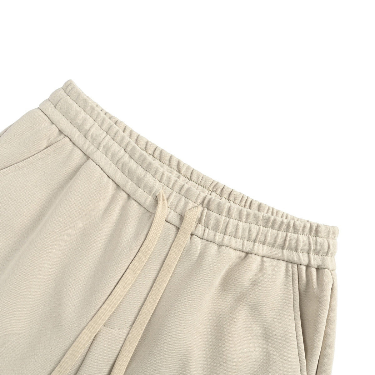 Black Cotton Side Patch Drawstring - Men's