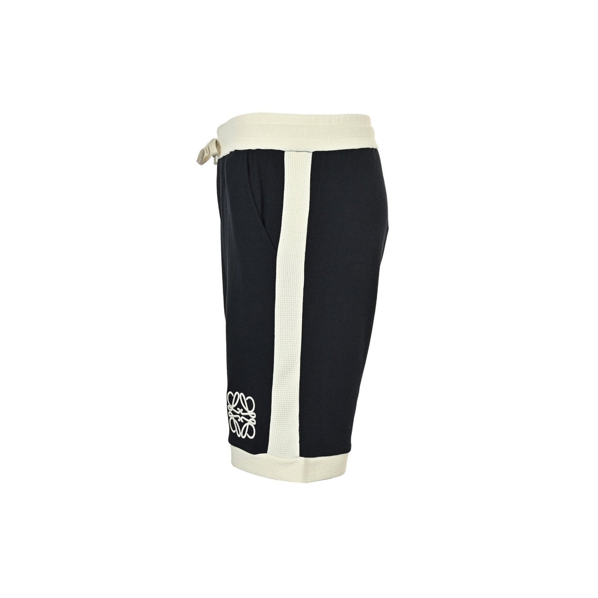 Black Jersey Contrast Trim Drawstring - Men's