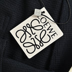 Black Jersey Contrast Trim Drawstring - Men's