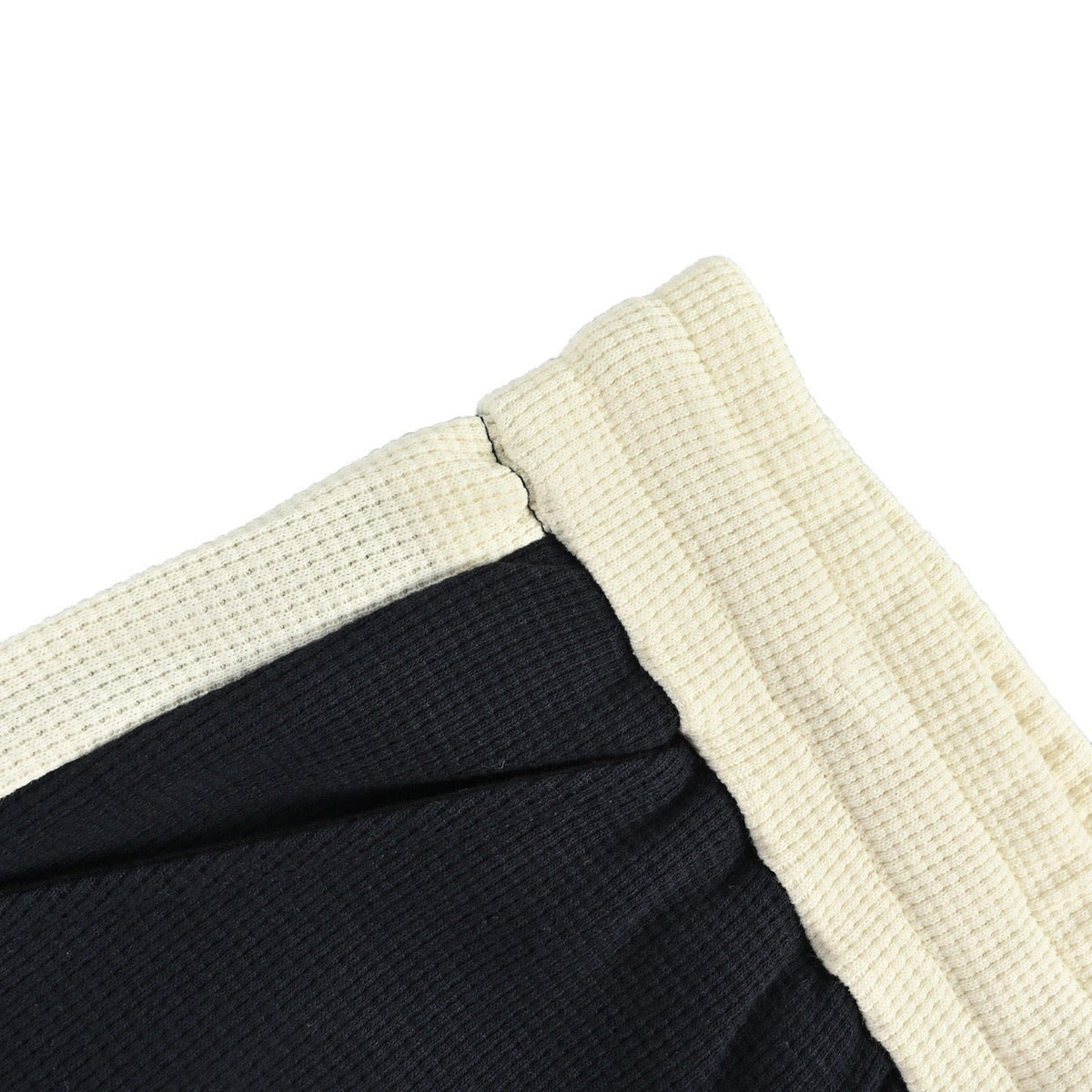 Black Jersey Contrast Trim Drawstring - Men's
