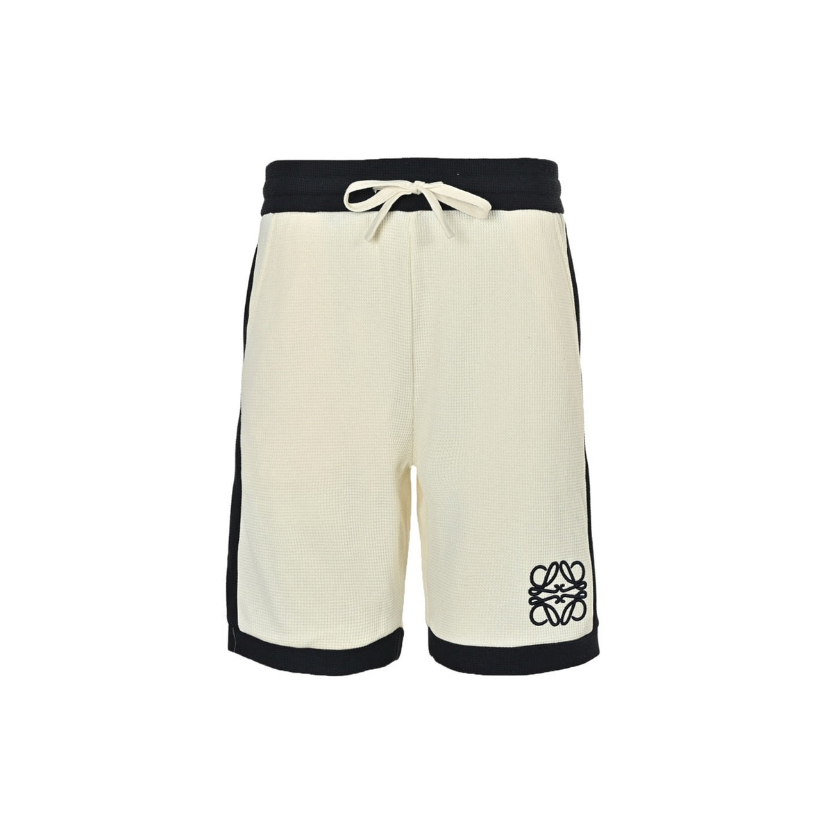 Black Jersey Contrast Trim Drawstring - Men's