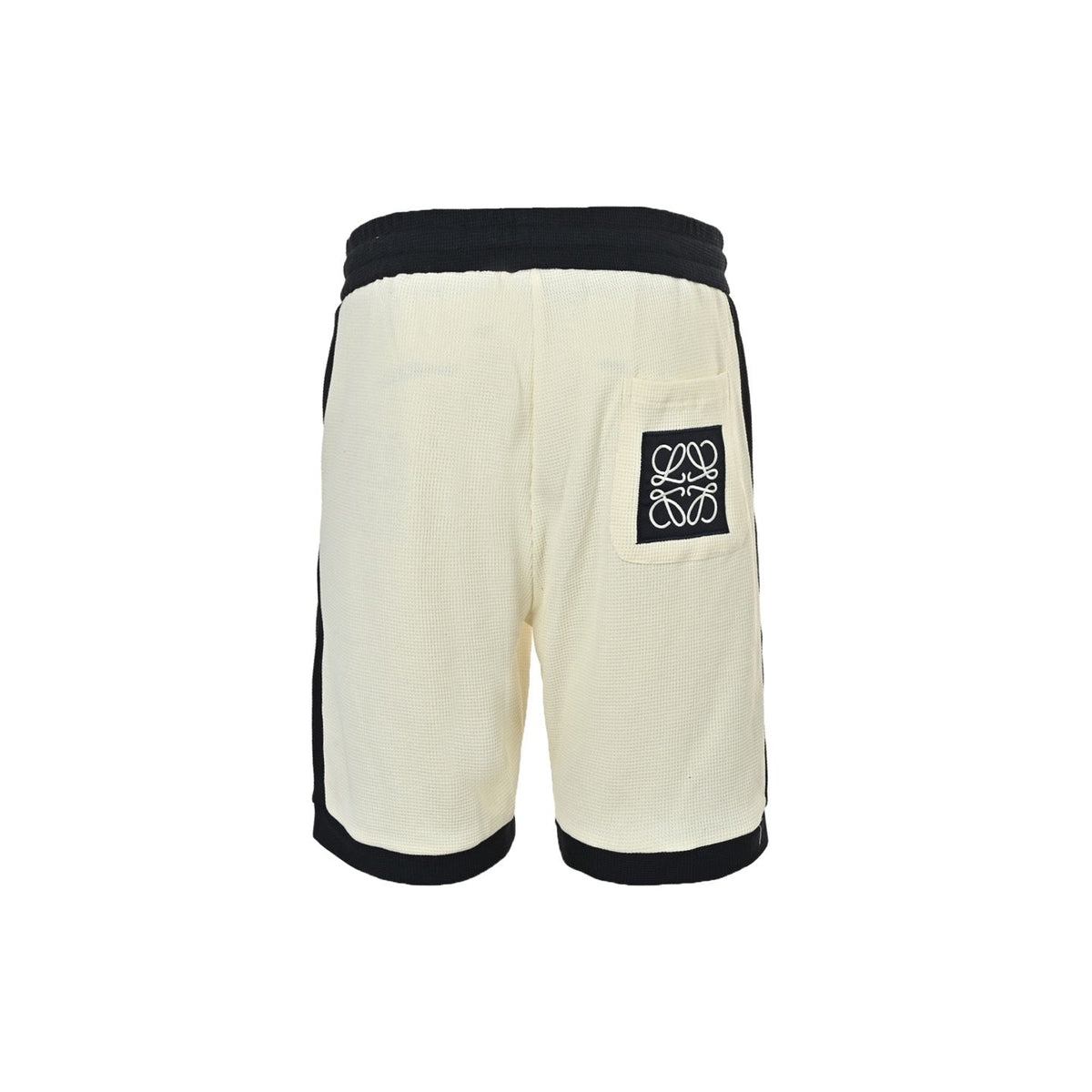 Black Jersey Contrast Trim Drawstring - Men's