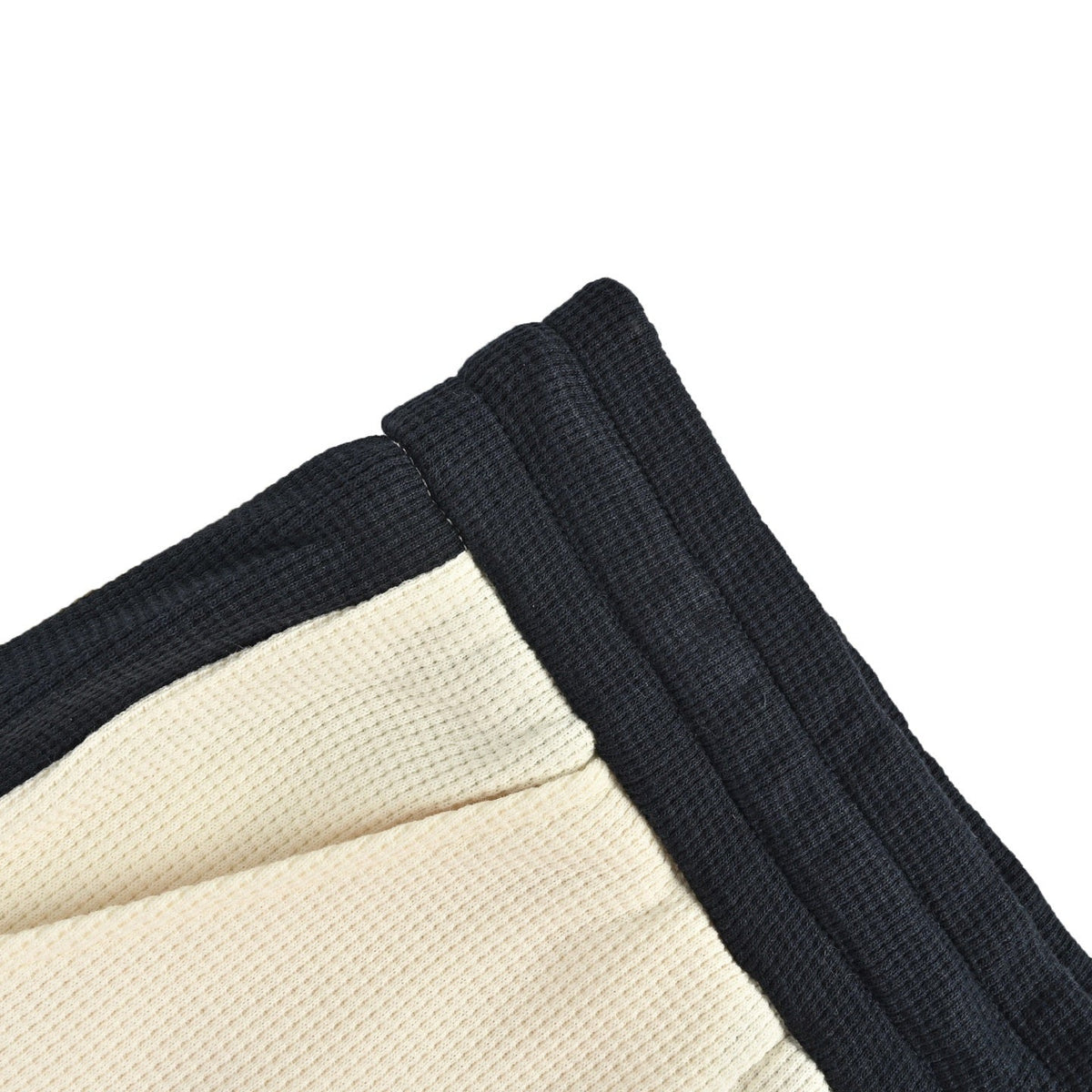 Black Jersey Contrast Trim Drawstring - Men's