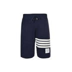 Black Jersey Bar Stripe Drawstring - Men's