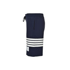Black Jersey Bar Stripe Drawstring - Men's