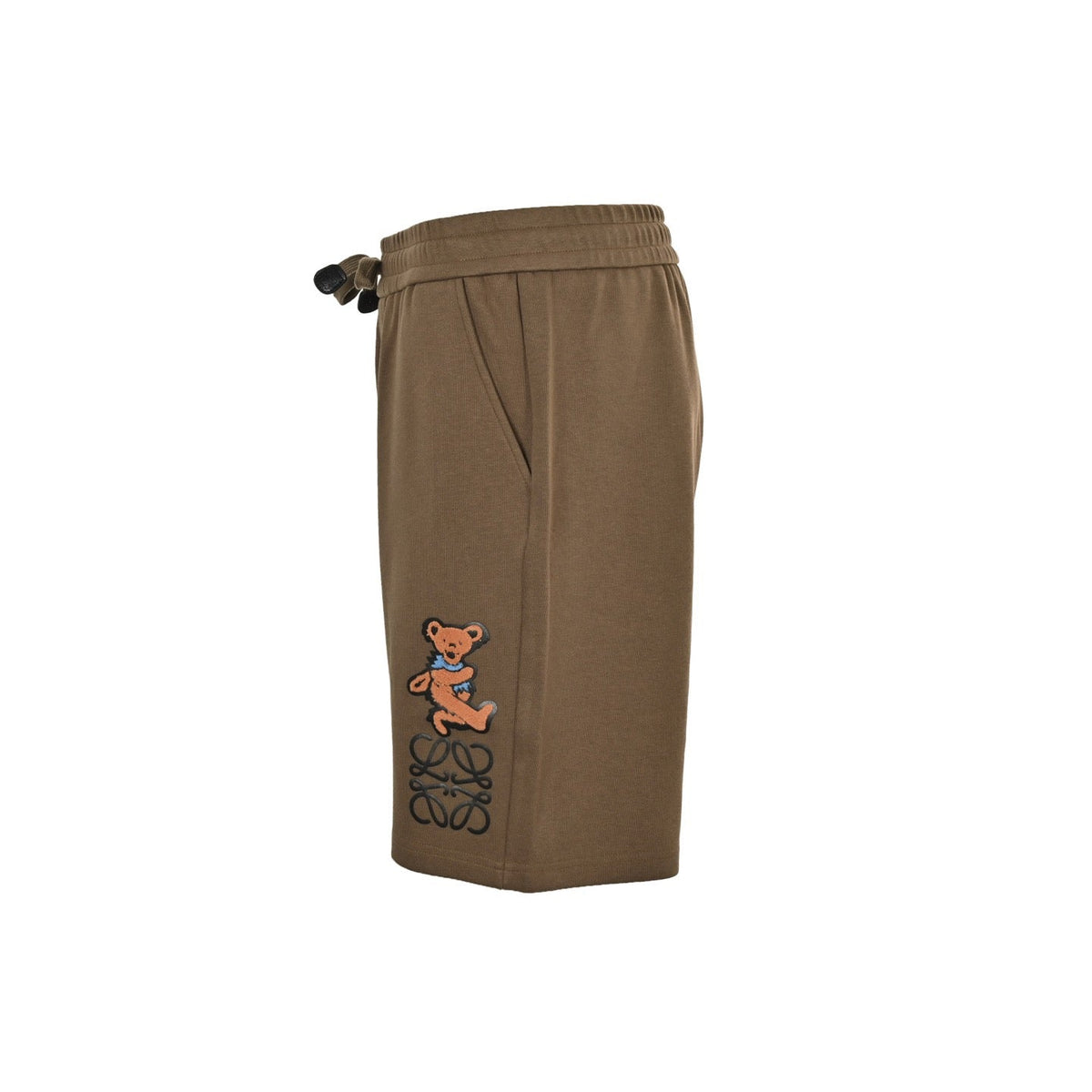 Brown Jersey Motif Drawstring - Men's