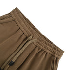 Brown Jersey Motif Drawstring - Men's