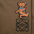 Brown Jersey Motif Drawstring - Men's