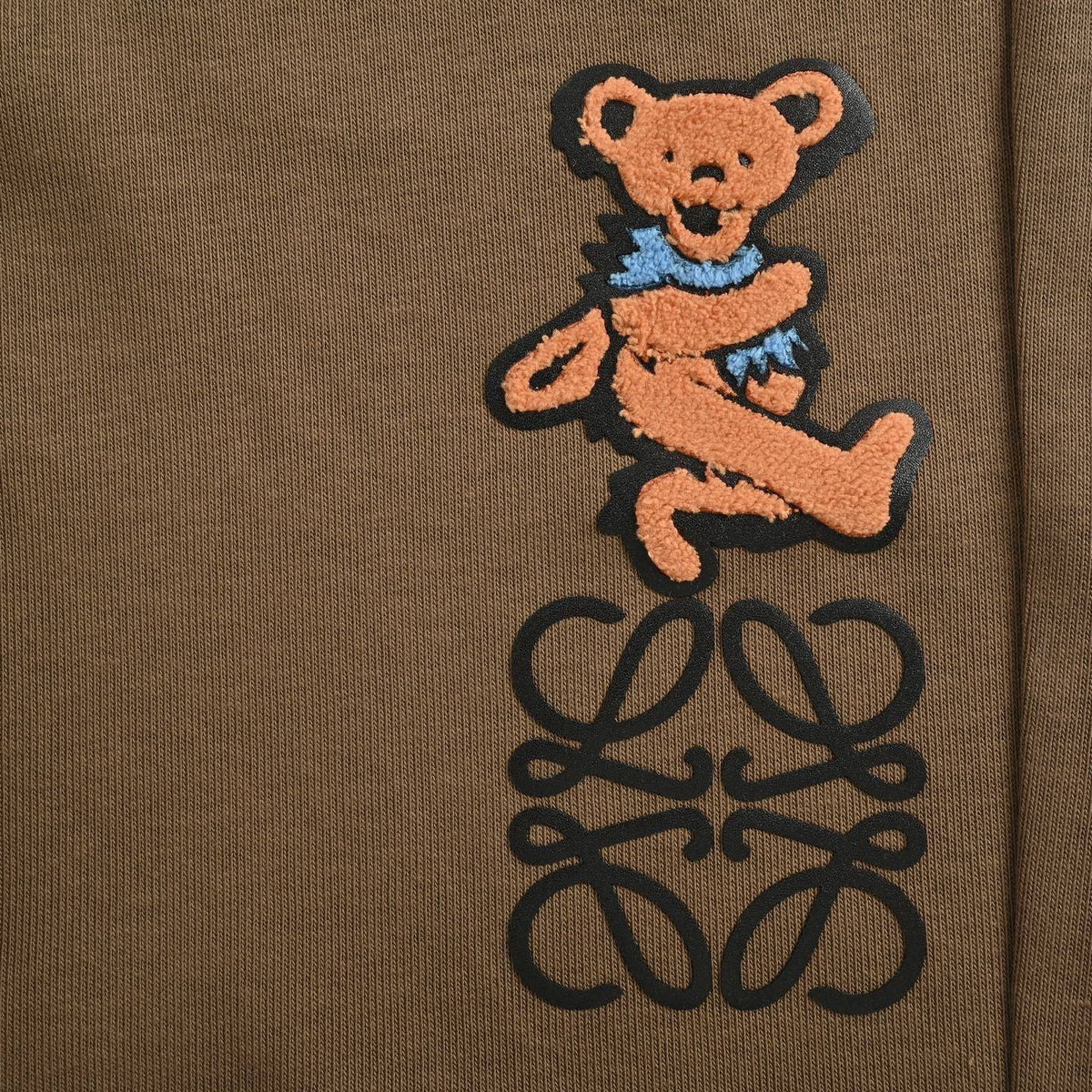 Brown Jersey Motif Drawstring - Men's