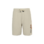 Brown Jersey Motif Drawstring - Men's