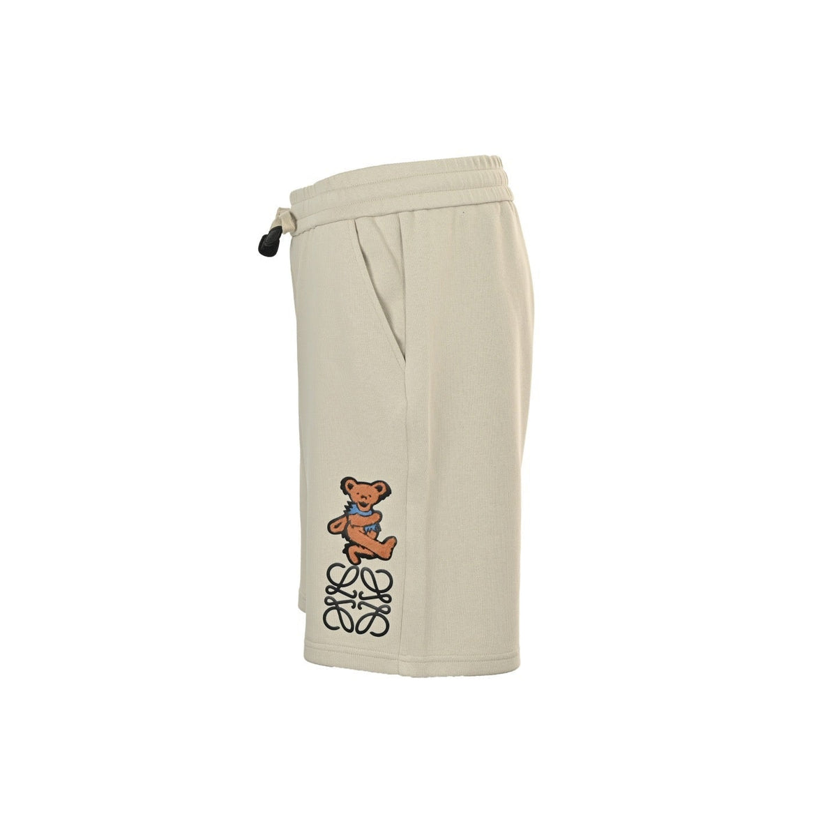 Brown Jersey Motif Drawstring - Men's