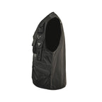 Black Nylon Multi-Pocket Utility Gilet - Men's