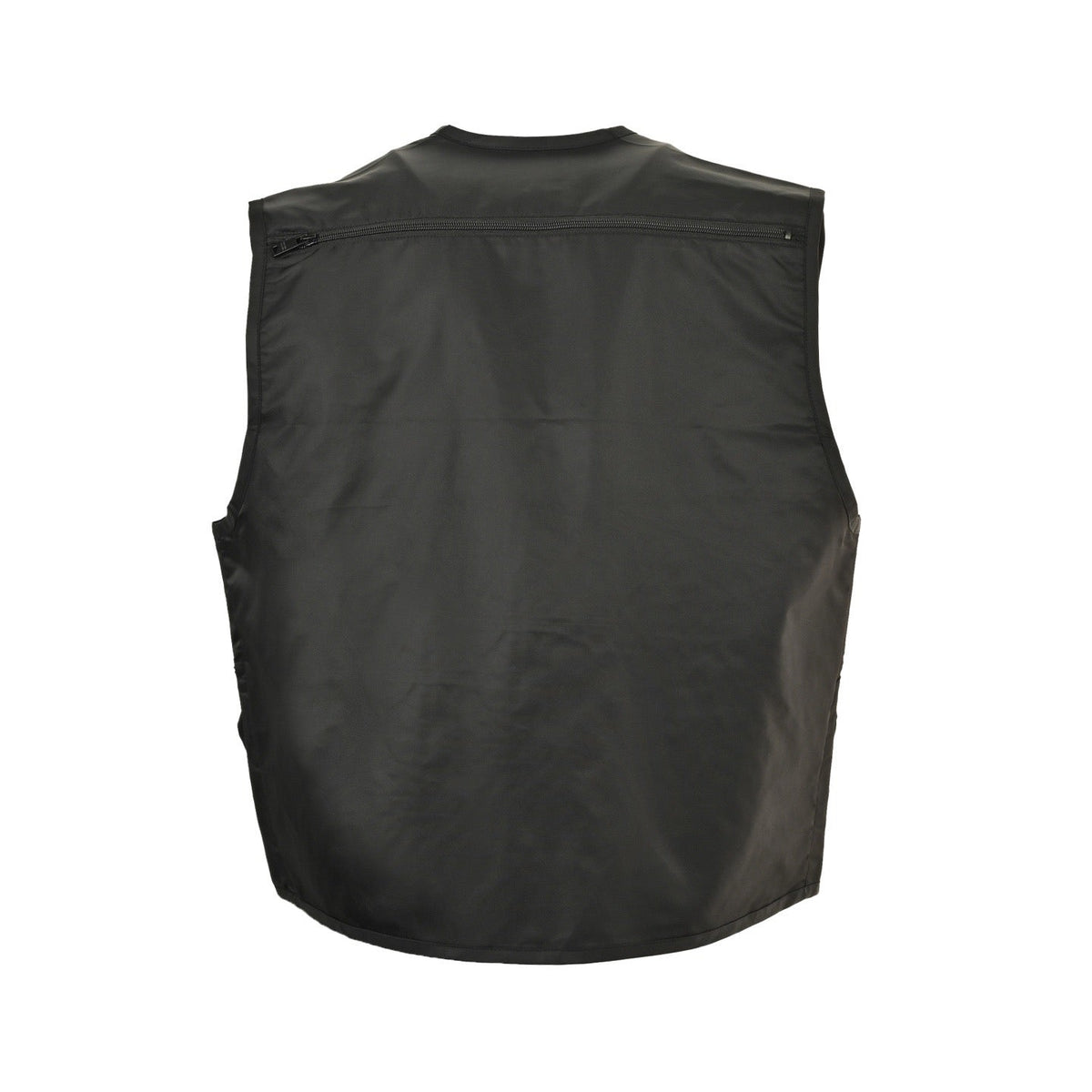 Black Nylon Multi-Pocket Utility Gilet - Men's