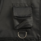 Black Nylon Multi-Pocket Utility Gilet - Men's
