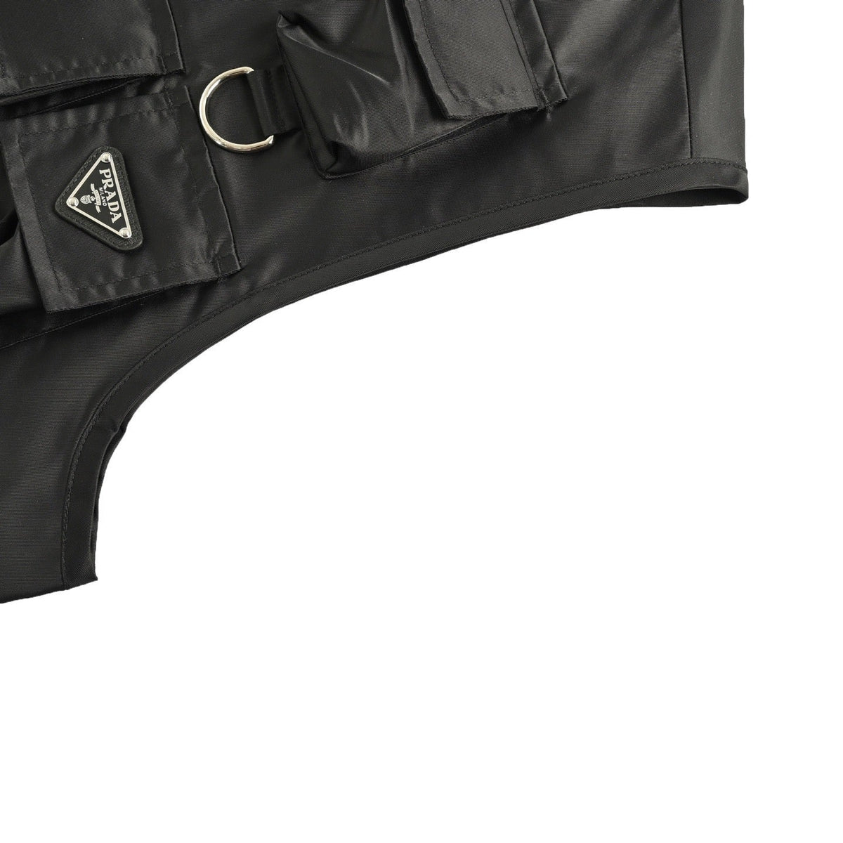 Black Nylon Multi-Pocket Utility Gilet - Men's