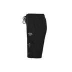 Black Cotton Splatter Print Drawstring - Men's
