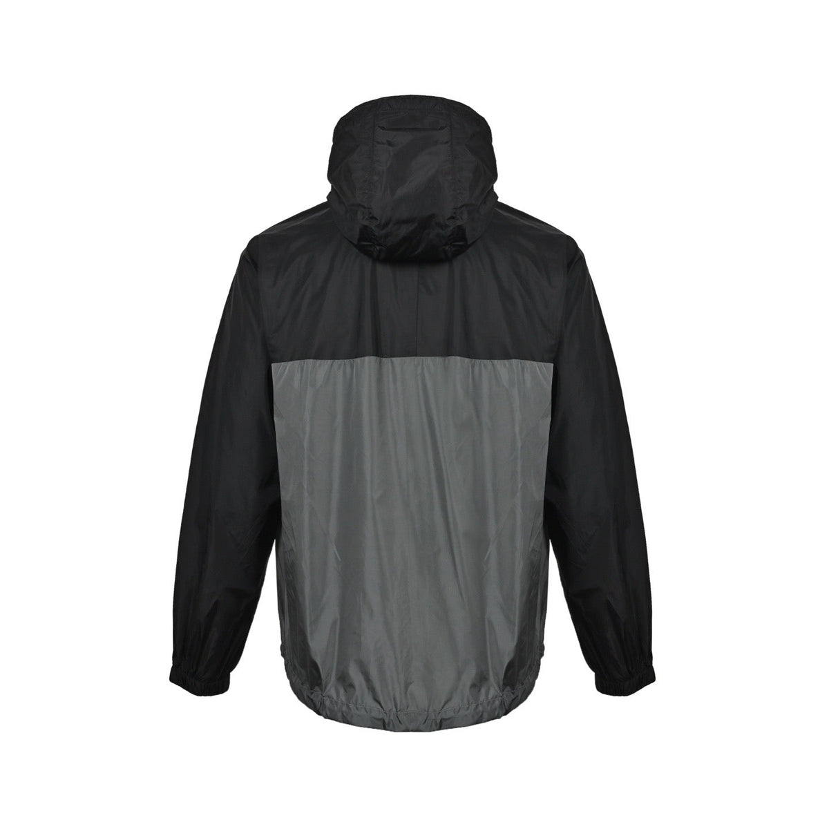 Black Nylon Colourblock Hooded - Men's