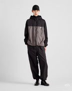 Black Nylon Colourblock Hooded - Men's