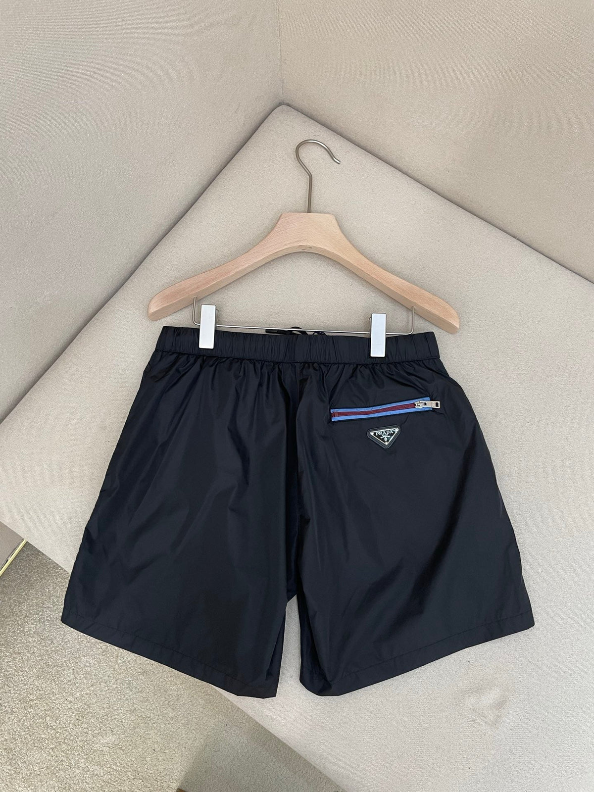 Black Nylon Plain Drawstring - Men's