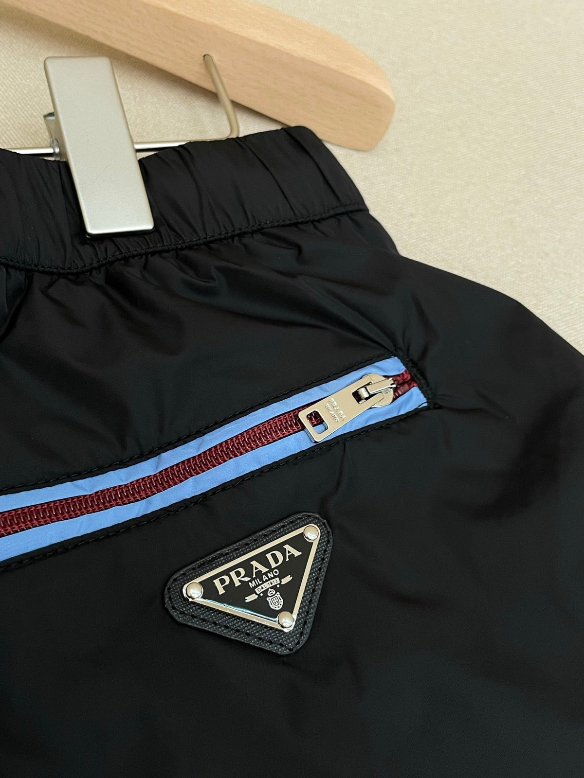 Black Nylon Plain Drawstring - Men's