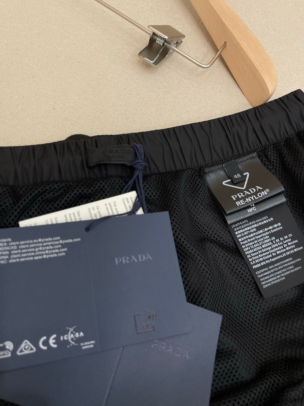 Black Nylon Plain Drawstring - Men's