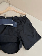 Black Nylon Plain Drawstring - Men's