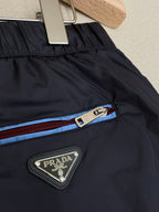 Black Nylon Plain Drawstring - Men's