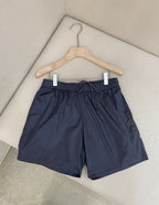 Black Nylon Plain Drawstring - Men's