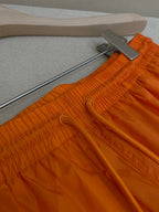 Orange Nylon Contrast Tie Swim - Men's