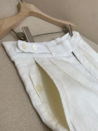 Cream Linen Plain Tailored - Men's