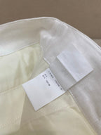 Cream Linen Plain Tailored - Men's