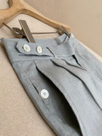 Cream Linen Plain Tailored - Men's
