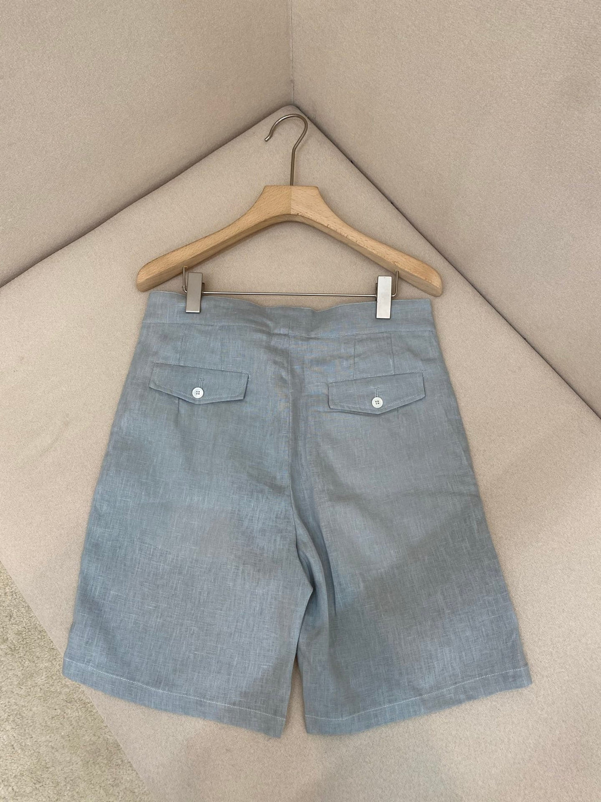 Cream Linen Plain Tailored - Men's