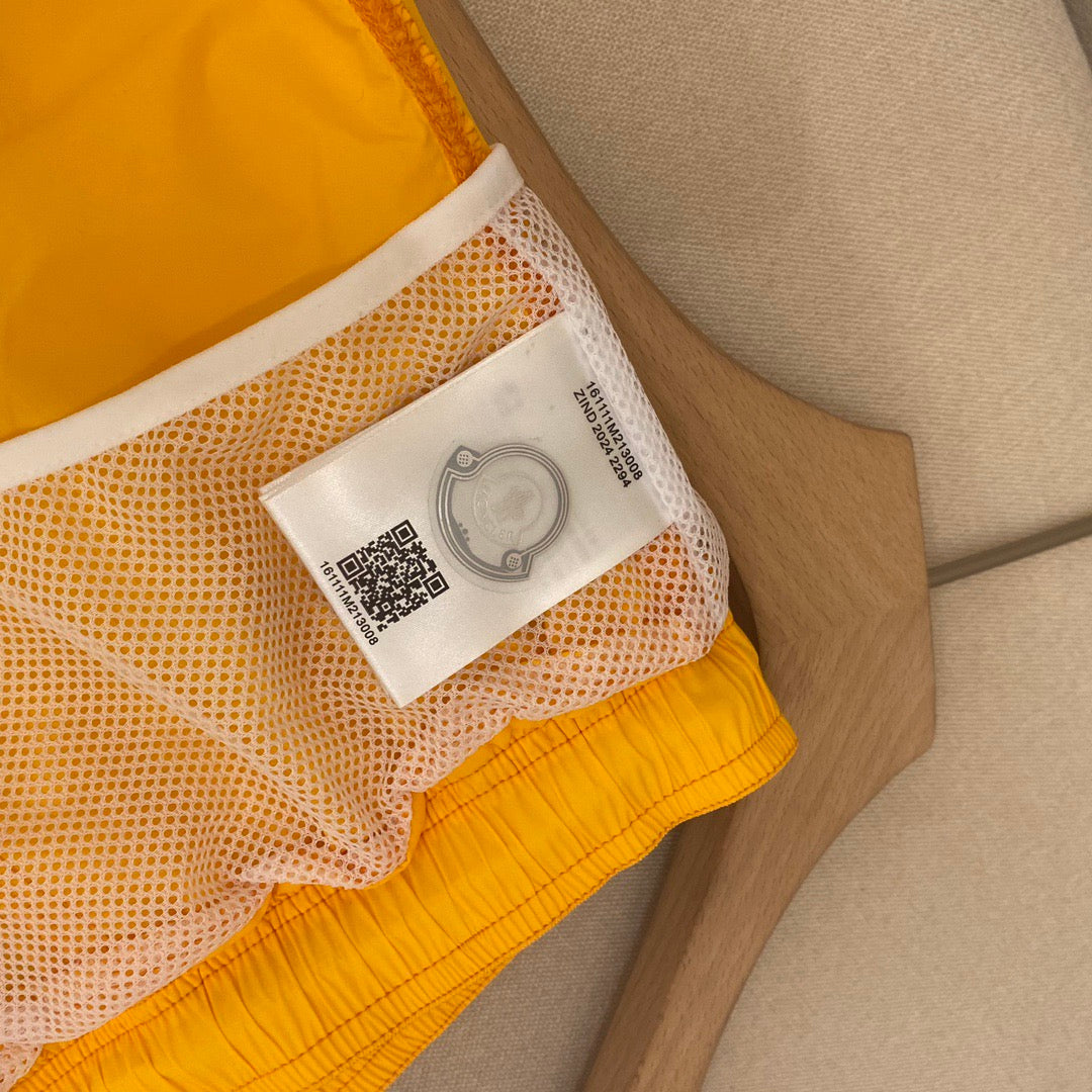 Orange Nylon Plain Swim - Men's