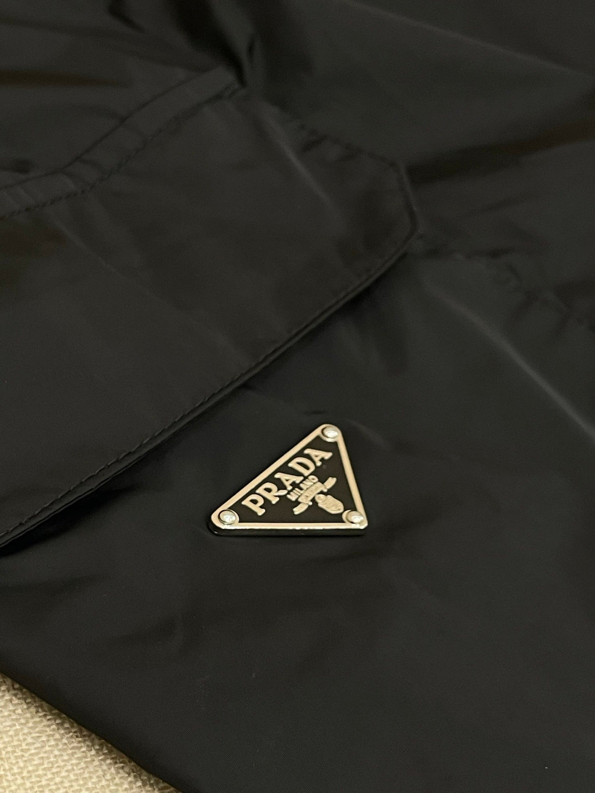 Navy Nylon Plain Cargo - Men's