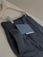 Navy Nylon Plain Cargo - Men's