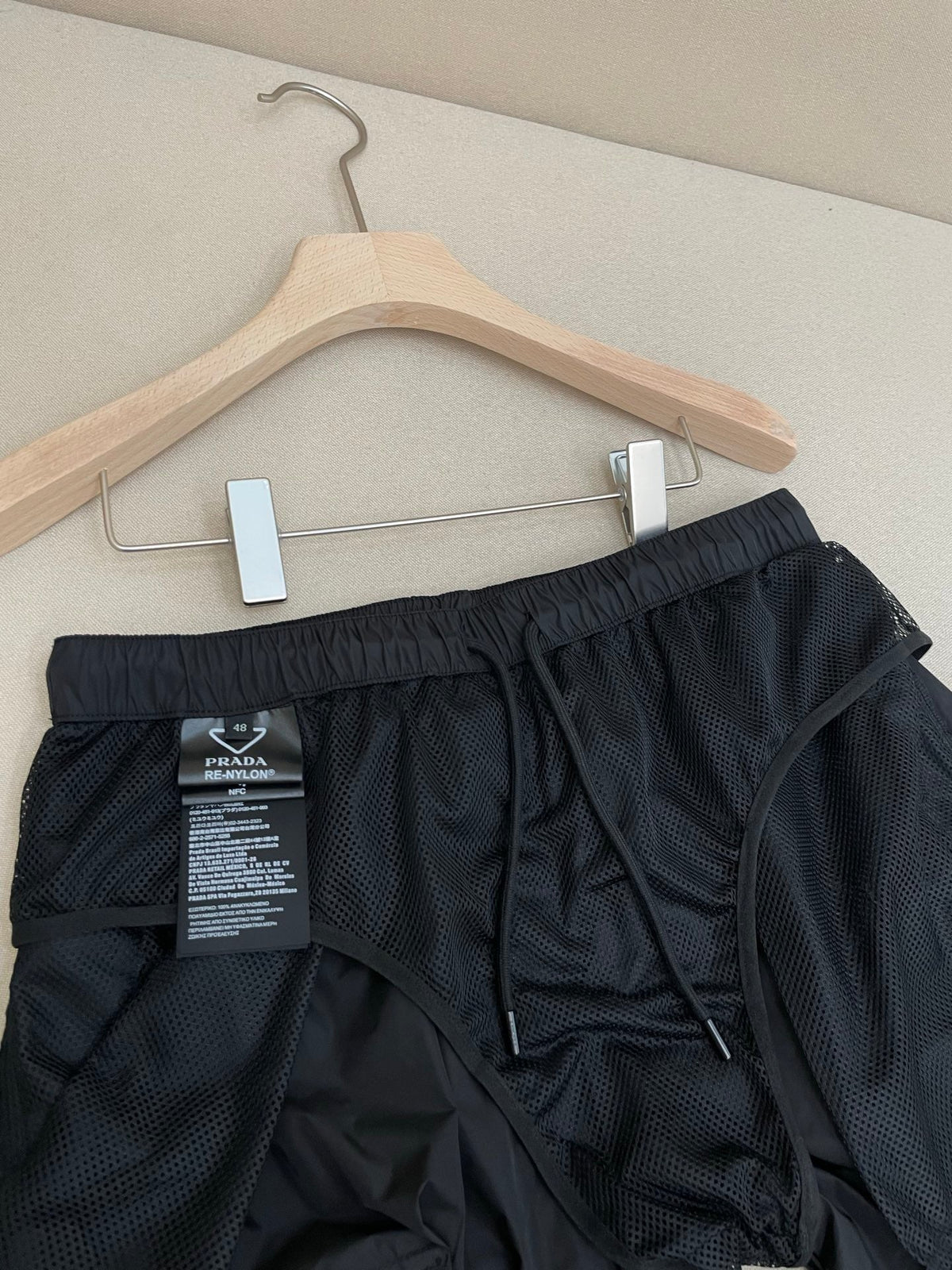 Navy Nylon Plain Cargo - Men's