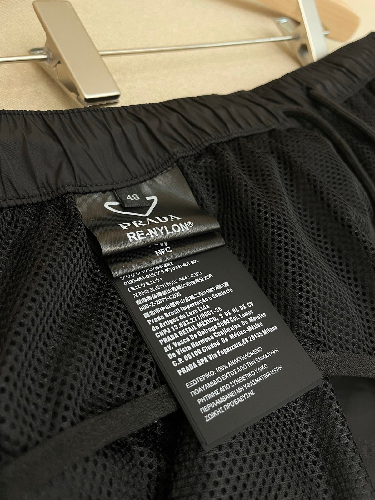 Navy Nylon Plain Cargo - Men's
