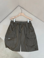 Navy Nylon Plain Cargo - Men's