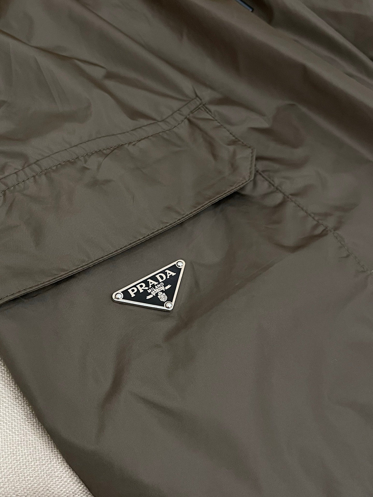 Navy Nylon Plain Cargo - Men's