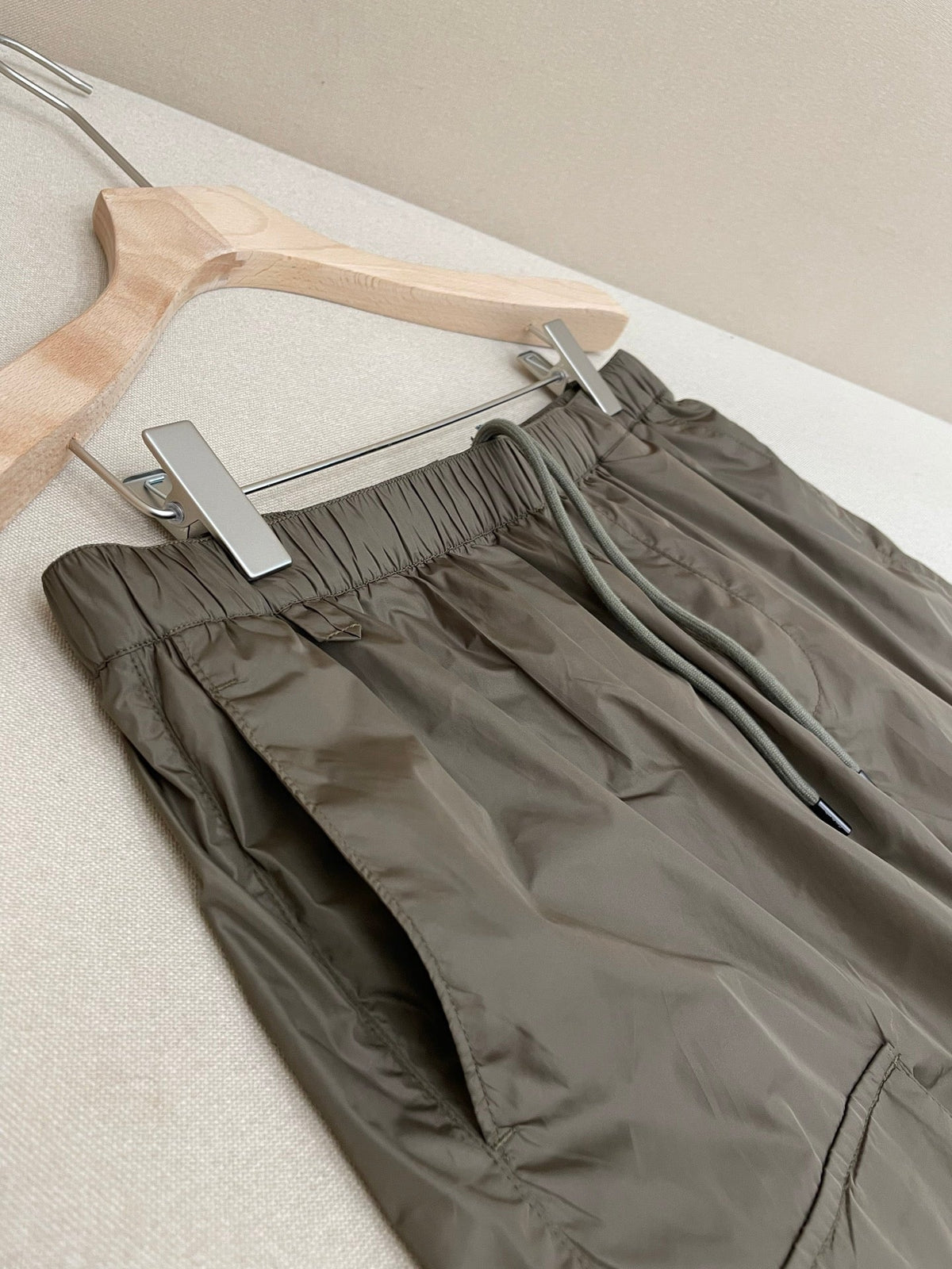 Navy Nylon Plain Cargo - Men's