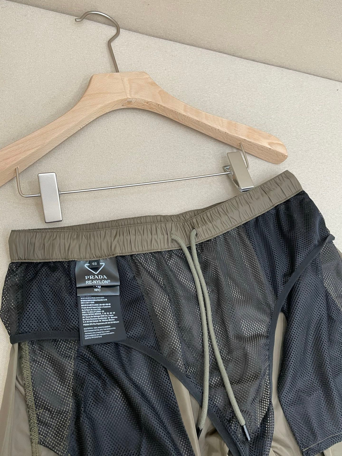Navy Nylon Plain Cargo - Men's