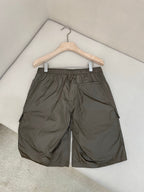 Navy Nylon Plain Cargo - Men's