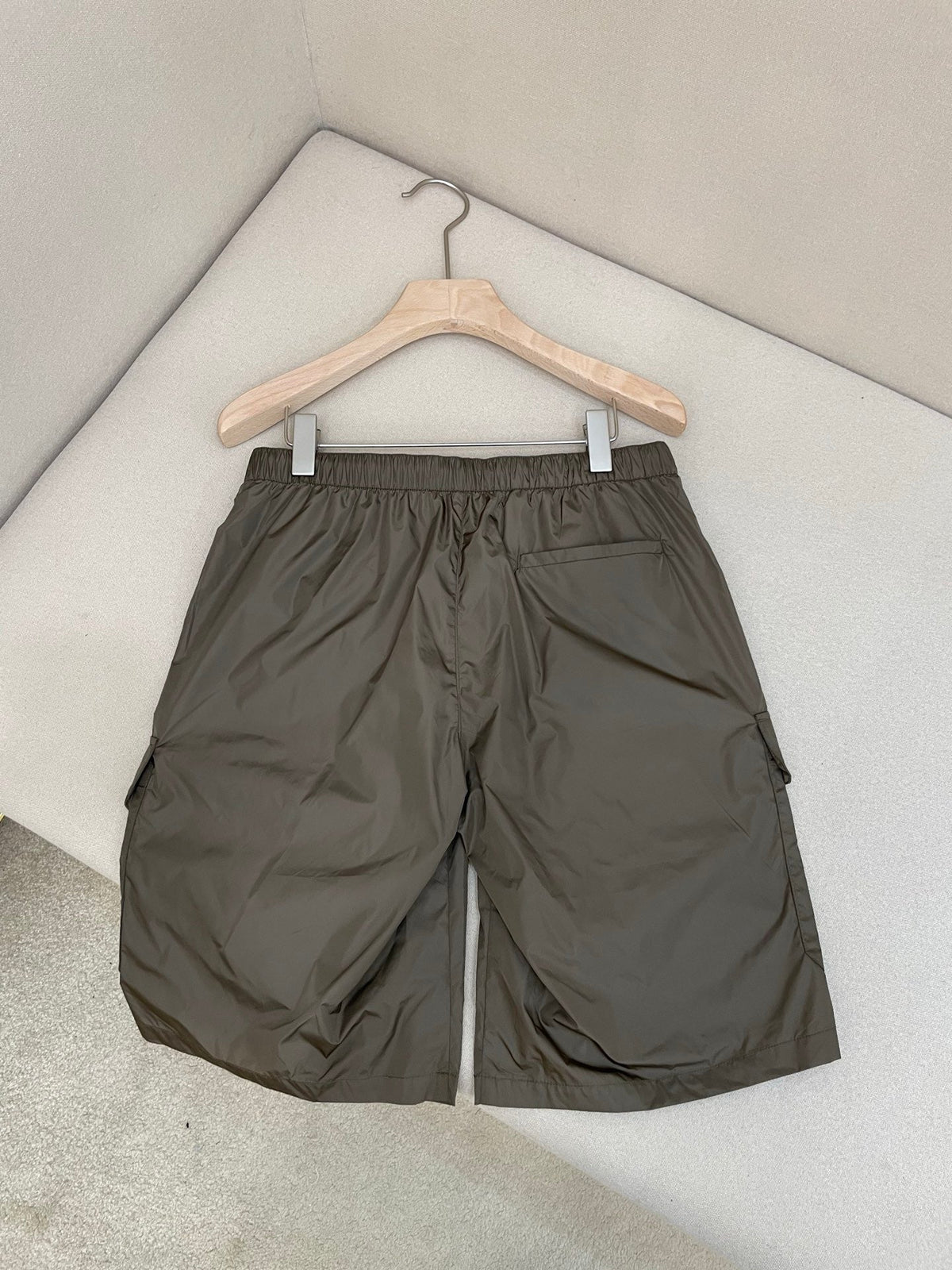 Navy Nylon Plain Cargo - Men's