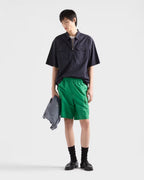 Navy Nylon Plain Cargo - Men's